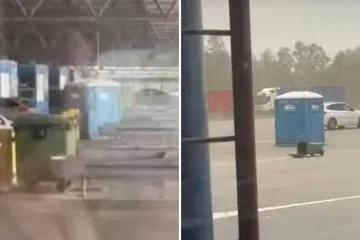 Urnebesni video nasmijao regiju: Vjetar otpuhao WC na granicu sa Srbijom, komentari su hit!