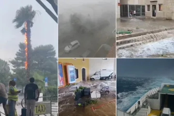 Apokalipsa u Splitu: Sve više ljudi na Hitnoj, jednu osobu udarila struja. Stradao Poljud, srušena i velika dizalica u škveru