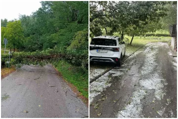 Žestoko nevrijeme pogodilo hrvatsku regiju, padala tuča: 'Najprije se nebo zatamnilo...'