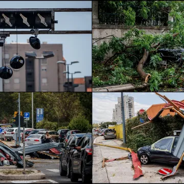 Potrgani semafori, uništeni automobili, razrušeni krovovi: Ovo je Split nakon stravičnog nevremena
