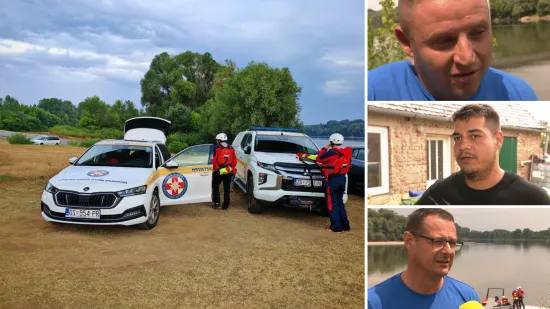 Heroji iz Belišća spasili majku i dijete iz Drave i reanimirali ih: 'Još se traži nestali brat'
