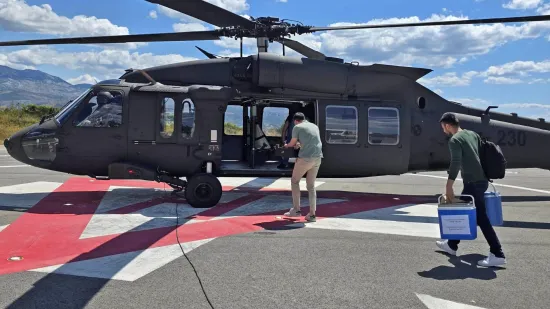 Helikopter Black Hawk pomogao u transplantaciji srca: Prevezli su tim i organ u Split