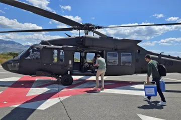 Helikopter Black Hawk pomogao u transplantaciji srca: Prevezli su tim i organ u Split