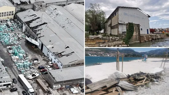 Užas kod Splita! Raspali se azbestni krovovi, ljudi se boje moguće otrovnog zraka