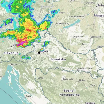 DHMZ izdao upozorenja: U dijelove Hrvatske stiže grmljavinsko nevrijeme