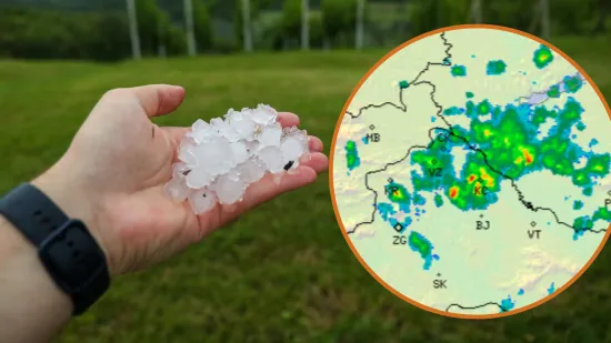 Tuča veličine graška pogodila sjever Hrvatske: 'Nevrijeme se razvija iznimno brzo'