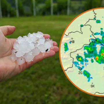 Tuča veličine graška pogodila sjever Hrvatske: 'Nevrijeme se razvija iznimno brzo'