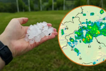 Tuča veličine graška pogodila sjever Hrvatske: 'Nevrijeme se razvija iznimno brzo'