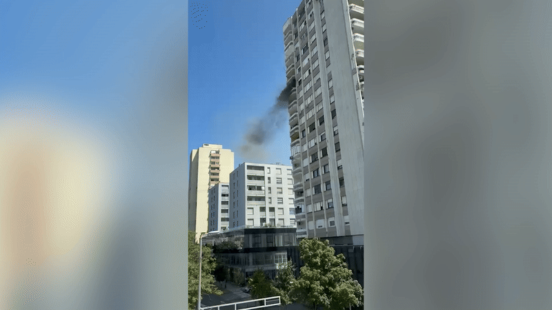 Velika buktinja u Zagrebu! Zapalio se stan na 11. katu nebodera: Vatrogasci ekspresno riješili situaciju
