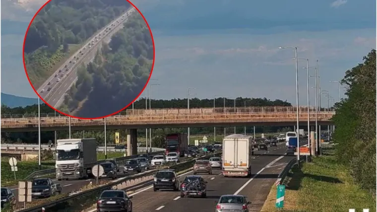 Gužve na hrvatskim cestama: Snimka iz policijskog helikoptera otkriva gdje su najveći čepovi