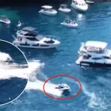 Kaos na moru! Divljak na jet skiju zalijetao se među plovila i ljude kod Koločepa, pogledajte snimku