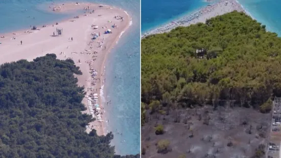 Pogledajte razliku! Ovako nakon požara izgleda jedna od najpopularnijih plaža u Hrvatskoj