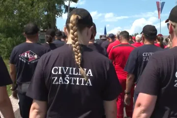 Civilna zaštita spremna maširati u vojnom mimohodu: Pogledajte pripreme za obljetnicu Oluje