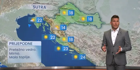 Do vikenda sparno i vruće, ali onda stiže baš žestoka promjena