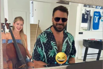 Hauser svira, pjeva i smije se s atraktivnom Talijankom: Je li mu djevojka ljubomorna?