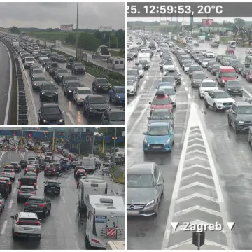 Pogledajte kolone na Lučkom i Demerju: Ceste mokre i skliske, a stvaraju se gužve