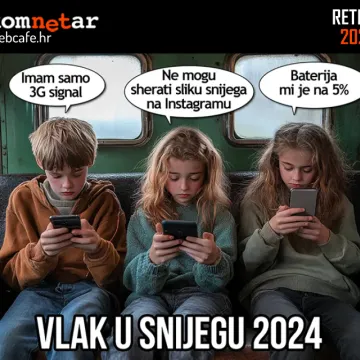 Vlak u snijegu u 2024.