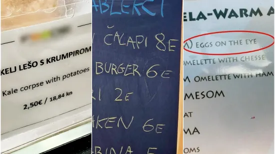 Ništa ne može nadmašiti svađe ovdašnjih ugostitelja s engleskim jezikom, uvijek pustimo suzu od smijeha