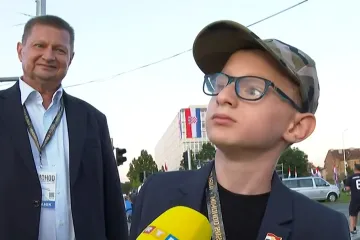 Mali Matej oduševljen mimohodom: 'Reći ću Anušiću da je to odlično organizirao'