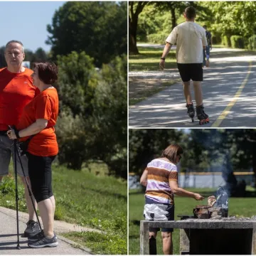 Jarunske plaže pune, a miris roštilja je u zraku: Evo kako Zagrepčani uživaju u slobodnom danu