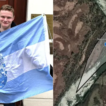 Daniel (20) osnovao državu između Hrvatske i Srbije: Reagirala granična policija