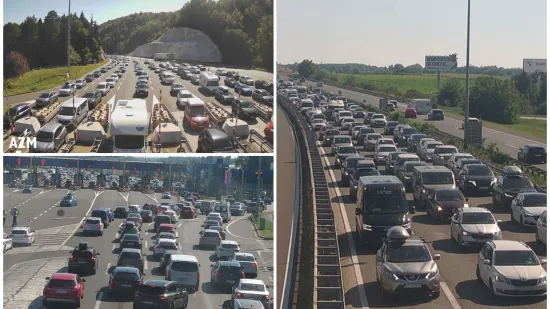 Pogledajte gužve na hrvatskim cestama i granicama: Prometne nesreće stvaraju probleme