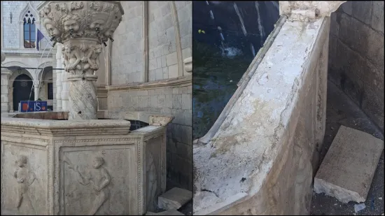 Šokirani vandalskim činom: Oštećen jedan od simbola Dubrovnika
