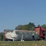 Prevrnuta cisterna još leži na autocesti A3 gdje je noćas izgubljen jedan život