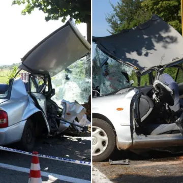 Auto smrskan do neprepoznatljivosti, dijelovi razasuti po cesti: Uznemirujući prizori kod Pule