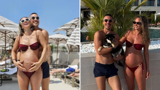 Prizori koji tope srca! Zvijezda 'Sjena prošlosti' u sedmom nebu: S trudnom suprugom uživa u morskoj idili