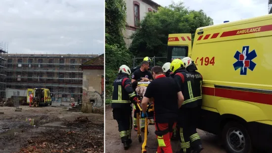 Košara s dvojicom radnika pala s 12 metara visine: U teškom su stanju, ovo su dramatični prizori spašavanja