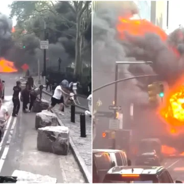 Pakao u srcu New Yorka: Ljudi bježe od vatrene kugle koja guta sve pred sobom