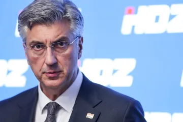 Andrej Plenković drži presicu nakon sjednice Predsjedni&scaron;tva HDZ-a