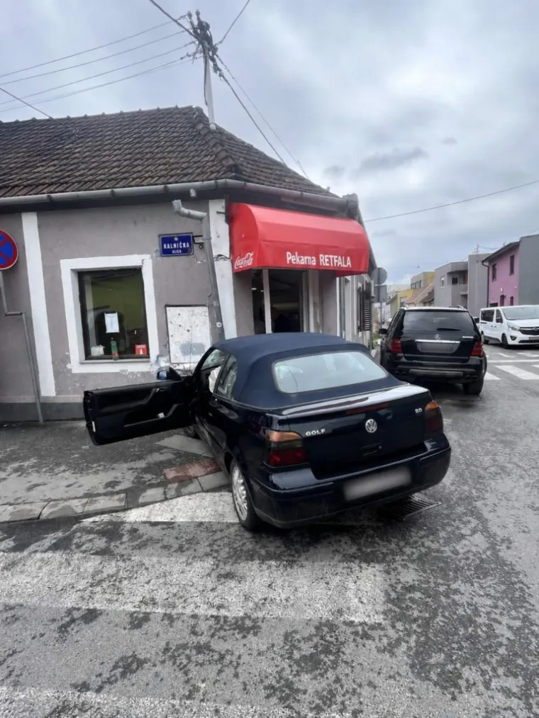 Punom brzinom se autom zabio u pekarnicu u Osijeku: 'Bio je pijan, nije mogao ni pričati'