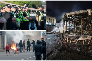 Brutalne scene iz Belfasta: Ogorčeni zbog napada migranta demolirali grad i sukobili se s policijom