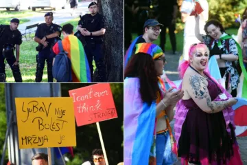 Poljupci koji su izazvali buru: Karlovački pride bez incidenata, ali ne i bez kontroverzi