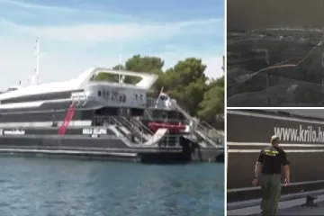 Katamaran iz nesreće uplovio u Milnu: Na njemu se vide oštećenja