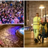 Pogledajte &scaron;to su navijači ostavili na Trgu osim srca i glasa: Čistoća ekspresno sanirala