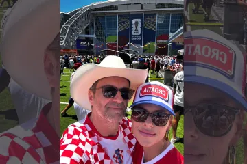 Jelena Perčin i Ante Gelo bodrili Vatrene iz srca Teksasa: Omiljeni par javio se sa Svjetskog prvenstva!