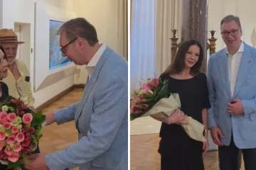 Vučić objavio snimku susreta s Catherine Zeta-Jones: Evo &scaron;to joj je poklonio