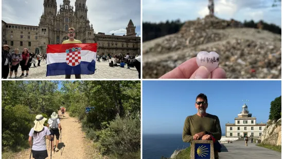 Dario je propje&scaron;ačio Camino: Na kraju je razvio hrvatsku zastavu, emocije su potekle
