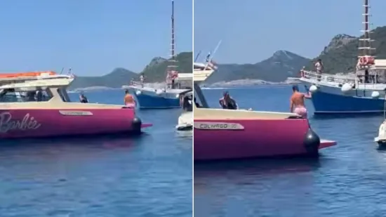 Jahta 'Barbie' privukla poglede u Dubrovniku, na palubi uhvaćen biv&scaron;i Vatreni! Pojavila se i snimka