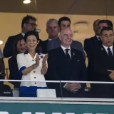 Biv&scaron;i 'Vatreni' rijetko se pojavljuje u javnosti, a sada je snimljen uz Infantina na SP-u