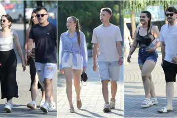 Dok su mnogi tražili predah uz Muru, brineta u bijeloj kombinaciji pro&scaron;etala se kao modnom pistom