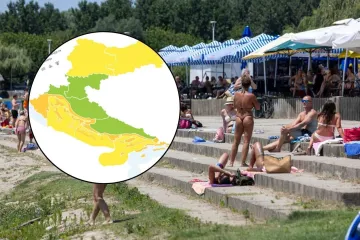 Prži i dalje, u tri regije upaljen narančasti alarm! Evo gdje su mogući pljuskovi s grmljavinom