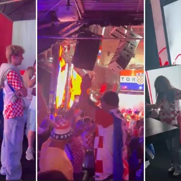 Hrvatska kuća u Torontu gori! Pogledajte fe&scaron;tu hrvatskih navijača