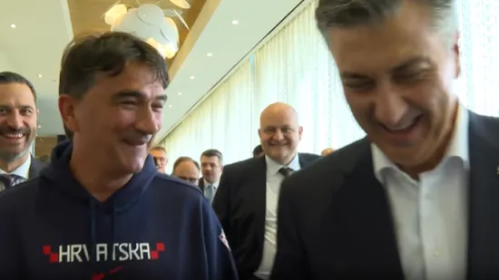 Plenković stigao kod Dalića pa nasmijao sve okupljene: Pazite &scaron;to je rekao