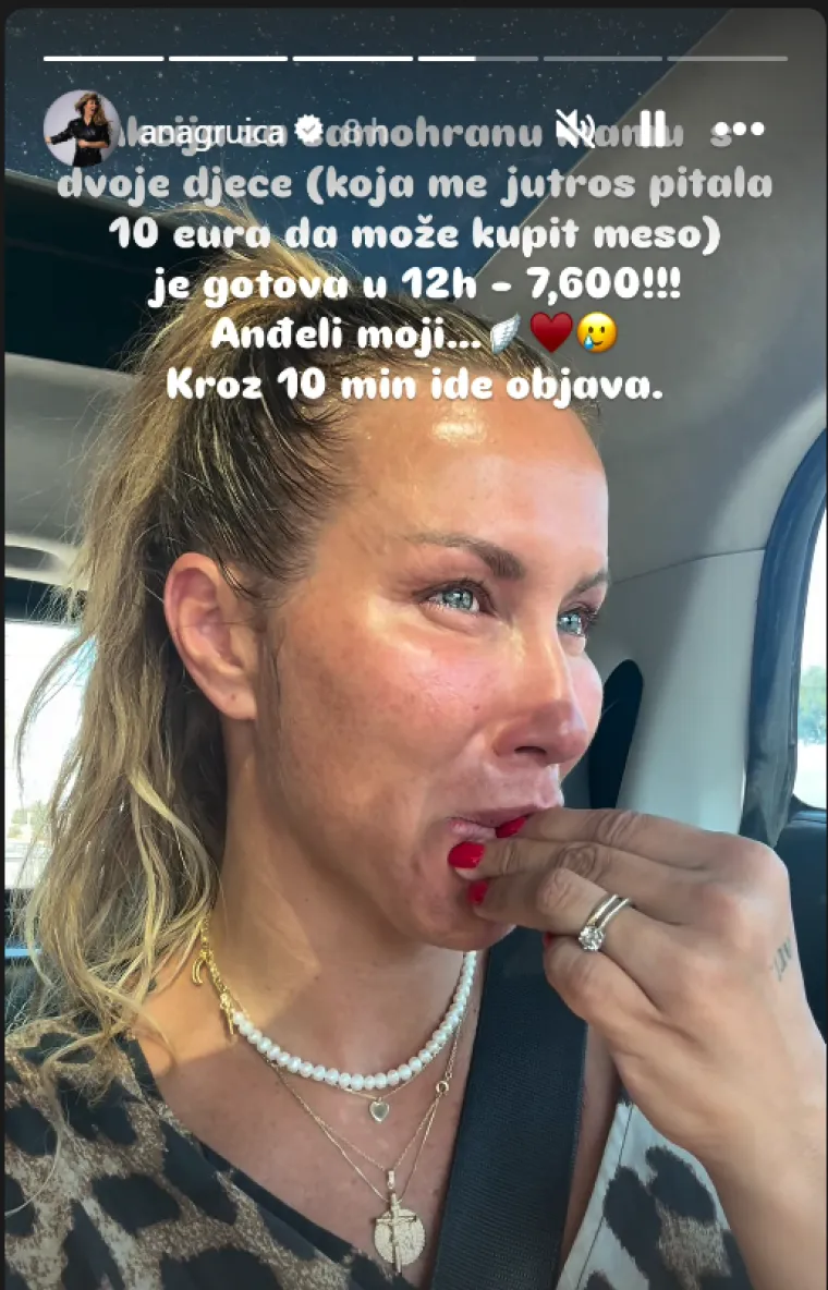 Ana Gruica Ugle&scaron;ić javila se sva u suzama: 'Samohrana majka jutros me pitala 10 eura za meso'