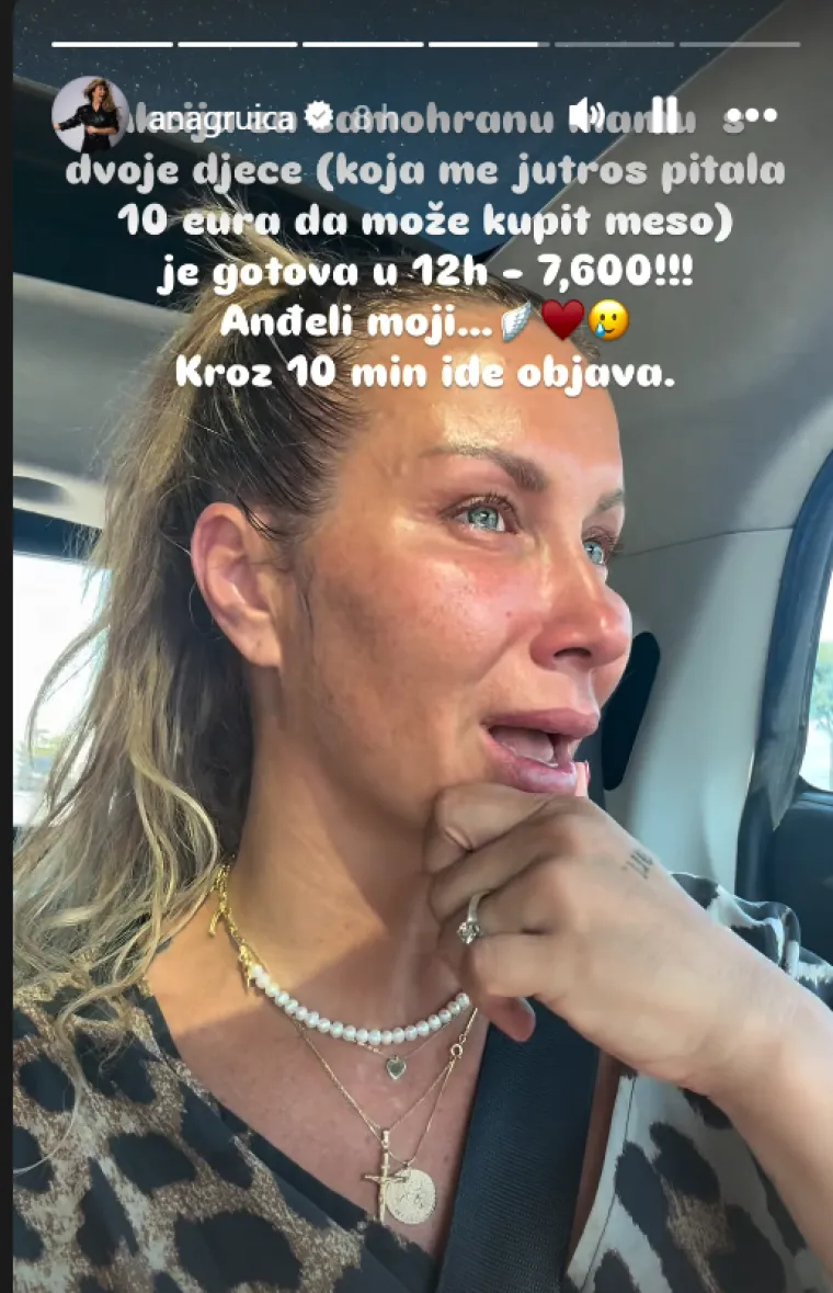 Ana Gruica Ugle&scaron;ić javila se sva u suzama: 'Samohrana majka jutros me pitala 10 eura za meso'