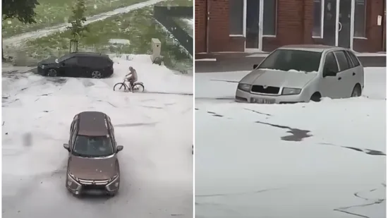 Usred srpnja - ralice! Stravična tuča sručila se na njemački okrug, pogledajte ove scene